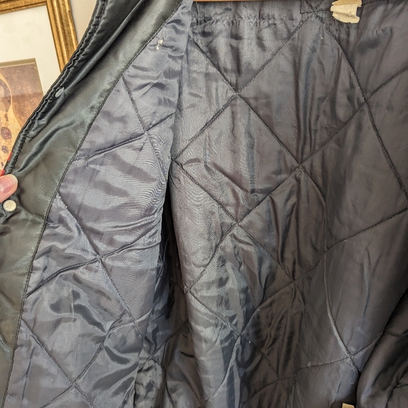 Vintage Ottawa Rough Riders Adjac CFL Varsity Bomber Satin Jacket Fits Medium - Picture 3 of 10